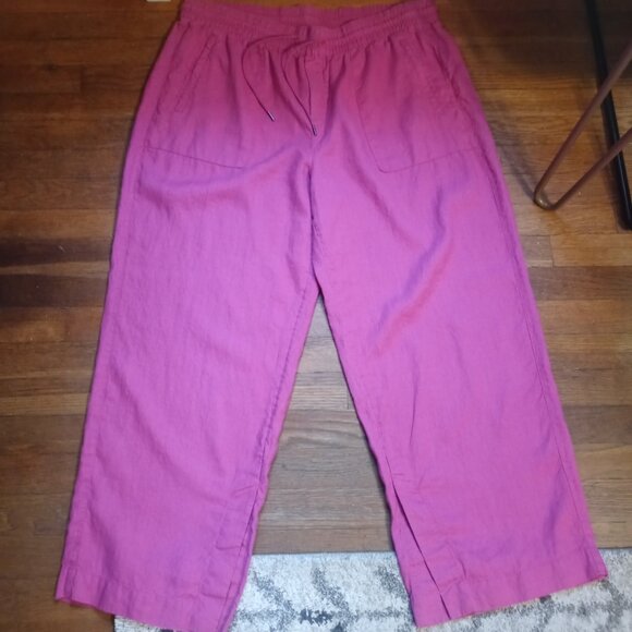 ATHLETA plus retreat linen mid rise wide leg pants (1X) - Picture 5 of 15